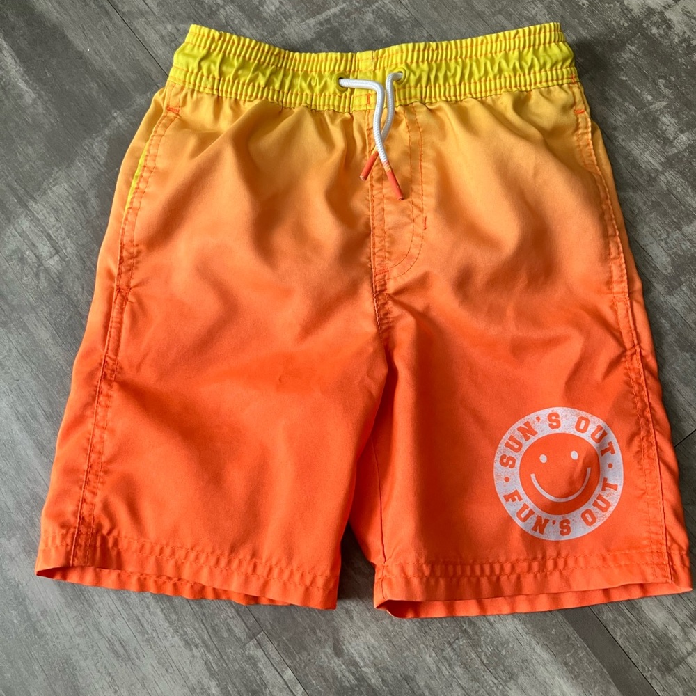 Orange and Yellow Gradient Swim Shorts